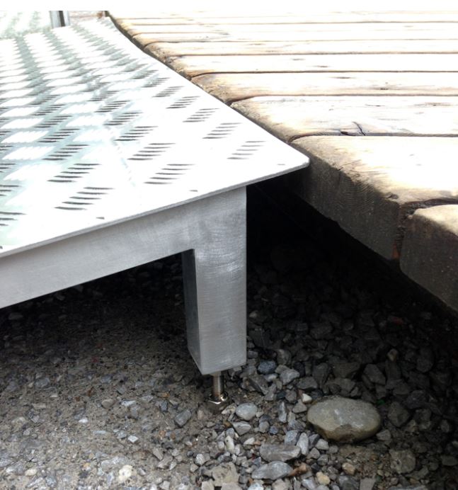 Aluriffelblechrampe – Schlosserei Bill St.Gallen